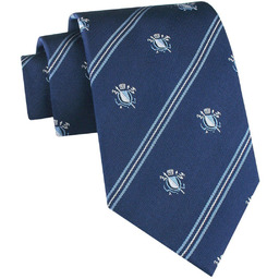 Jedwabny Krawat Męski - His Story - Ciemnoniebieski,