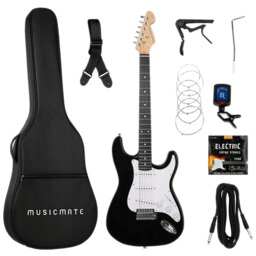 Gitara elektryczna MUSIC MATE ME-01 ElectroRiff Czarno-biały
