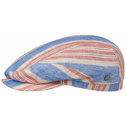 Kaszkiet Lniany Colour Stripes by Lierys, niebiesko-czerwony, cm