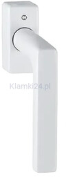 Dallas - Klamka okienna z aluminium, kolor biały,