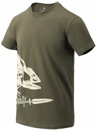 T-shirt Helikon Full Body Skeleton Olive Green