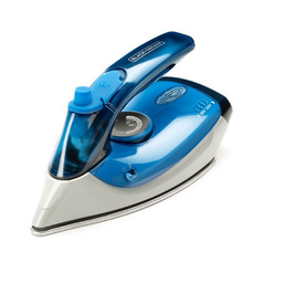 Żelazko turystyczne Black&Decker BXIR1000E (1000W; niebiesko-srebrny)