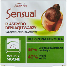 Joanna Sensual, plastry do depilacji twarzy, mocne, 16