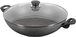 BALLARINI Patelnia Ferrara Wok z 2 uchwytami granitowa