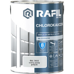 Emalia chlorokauczukowa szara jasna 5 l RAFIL
