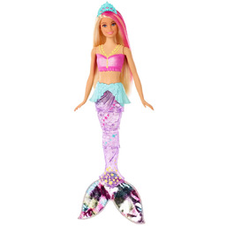 Barbie, lalka Magiczna syrenka, GFL82