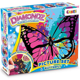 CRAZE DIAMONDZ Butterfly - zestaw do malowania diamentowego