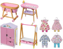 BABY born Minis Furniture 906163, Ekskluzywny skandynawski zestaw
