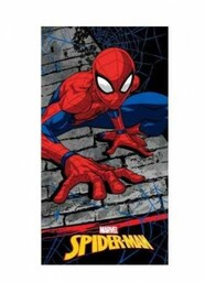 Ręcznik dziecięcy 70x140 Spiderman szary czarny plażowy