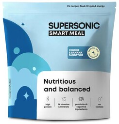 SUPERSONIC Smart Meal Pełnowartościowy posiłek Ciasteczkowo-bananowe smoothie, 1300g