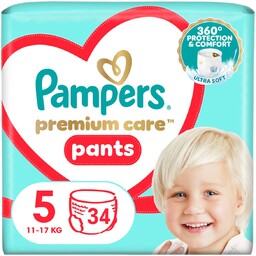 Pampers Premium Care Pants Pieluchomajtki, rozmiar 5, 34