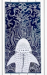 DecoKing Ręcznik plażowy 90x180 cm bawełna frotte niebieski