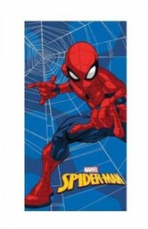 Ręcznik plażowy 70x140 Spiderman niebieski bawełniany 320g/m2 S24
