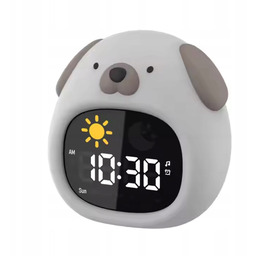 Lampka Nocna Dla Dziecka zegarek Piesek silikon Led