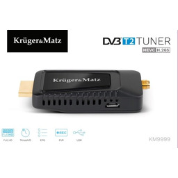 Kruger & Matz DEKODER DVB-T2H.265 HEVC MINI KM9999