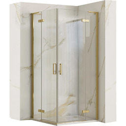 Rea Kabina Prysznicowa REA Hugo Double 80x90 Złota