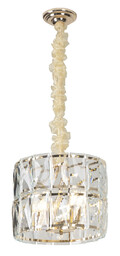 PASCAL lampa wisząca 40 cm złoty metal szkło