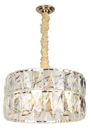 PASCAL lampa wisząca 60 cm złoty metal szkło