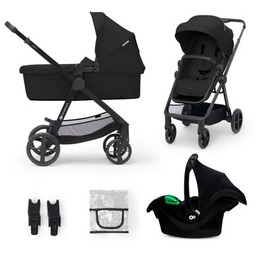 KINDERKRAFT Wózek wielofunkcyjny Newly 3in1 Mink Pro Czarny