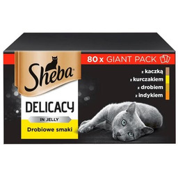 Sheba Delicacy Drobiowe Smaki W Galaretce, Z Kaczką,