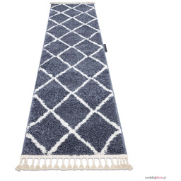 Dywan, Chodnik BERBER CROSS szary - do kuchni,
