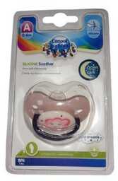 CANPOL BABIES Smoczek uspokajający 0-6m Night Dreams Róż