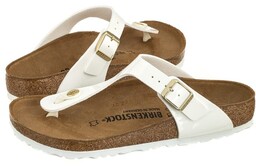 Japonki Birkenstock Gizeh BS Patent White 1005299 (BK51-b)