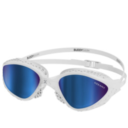 BUDDYSWIM Okulary do pływania OZEANX white/blue mirror