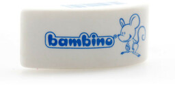 Gumka do mazania BAMBINO myszka biała 1szt.