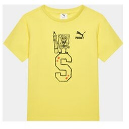 Puma T-Shirt Puma X Spongebob 622217 Żółty Regular