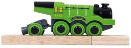 Zielony parowóz Latający Szkot z napędem BJT306-Bigjigs Rail,