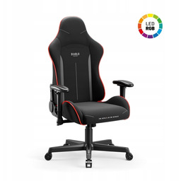 Fotel Gamingowy Materiałowy Ledowy na Pilota Diablo X-starter