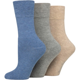 Gentle Grip 3pack bezuciskowe skarpetki damskie Bamboo Leisure,