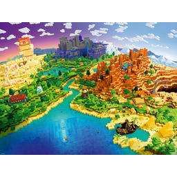 Puzzle Minecraft 1500 elementów Ravensburger Świat Minecrafta