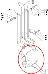 TŁUMIK II Z DOPALANIEM SPALIN NEW HOLLAND CASE