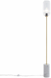 Lampa podłogowa w stylu art deco z mosiądzu