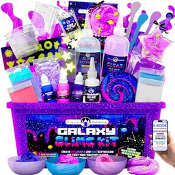 Slime Kit Galaktyczny  25-częściowy Zestaw z Brokatem,