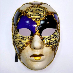 Maska wenecka twarz z fioletem PM031F