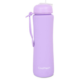 Patio, bidon silikonowy 600ml collpack pump pudrowy fioletowy