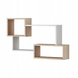 Półka wisząca z 3 prostokątami do salonu sypialni