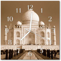 Zegar ścienny kwadrat Taj mahal
