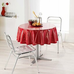 Decorline Okrągły obrus (0) 180 zwykły przezroczysty kryształ