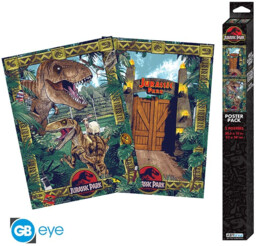 Plakat Jurassic Park - Gates and Biodiversity (zestaw