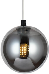 Azzardo Kulista zwisowa lampa BUBBLES AZ5918+AZ5956 szklana czarna