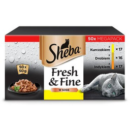 Sheba Fresh Fine Saszetka 50x50g