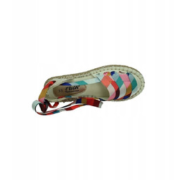 B&W Espadryle Damskie Wielokolorowe Sznurowane 41 Job