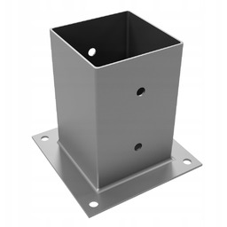 Podstawa słupa Nierdzewna przykręcana 100x100x150 mm wspornik kotwa