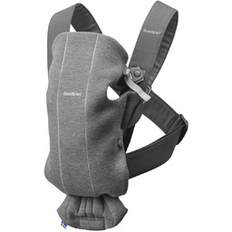 BabyBjorn, Mini, Nosidełko, Jersey, Ciemny Szary, 3D