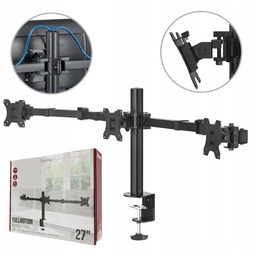 Hama biurkowy Uchwyt Do Monitora 3 ekrany