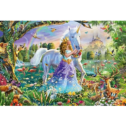 Schmidt Games 56307 Princess with Unicorn and Castle,